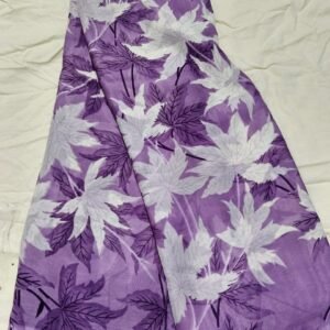 Violet Floral Printed Daily Wear Saree | Soft Lightweight Saree for Women