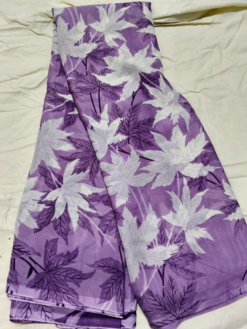 Violet Floral Printed Daily Wear Saree | Soft Lightweight Saree for Women