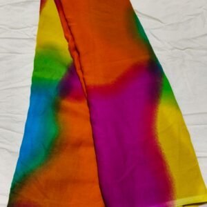 Multi Color  Printed Daily Wear Saree